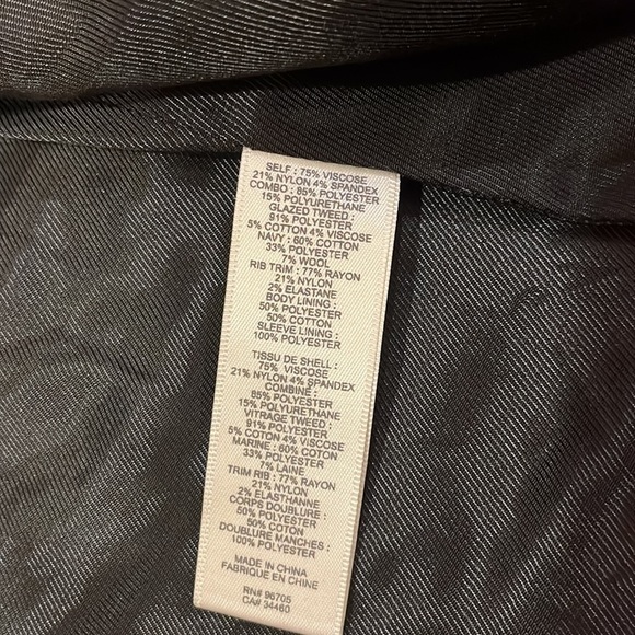 Rebecca Taylor Woman’s Navy Blue and Black Jacket Size 4 - Picture 7 of 7